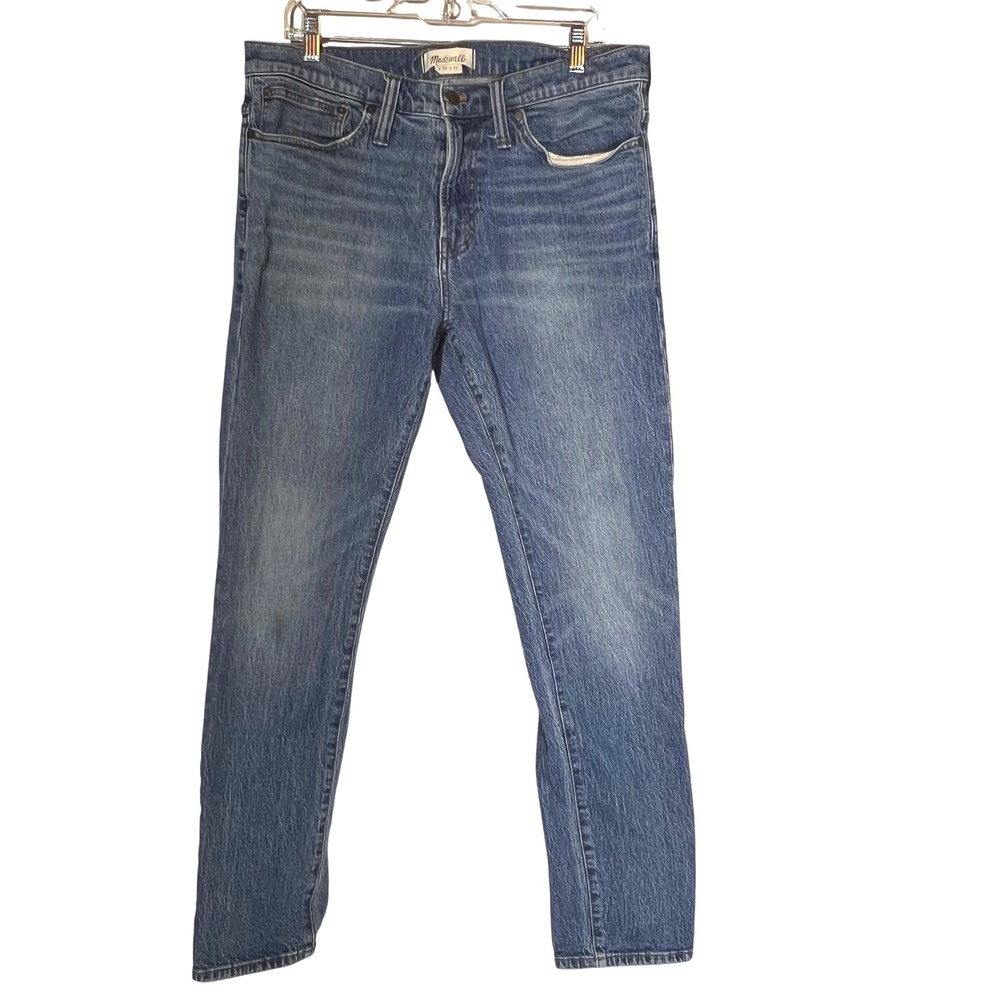 Madewell Women's W34 L32 Slim Boyfriend Fit Jeans‎ Classic Wash Denim